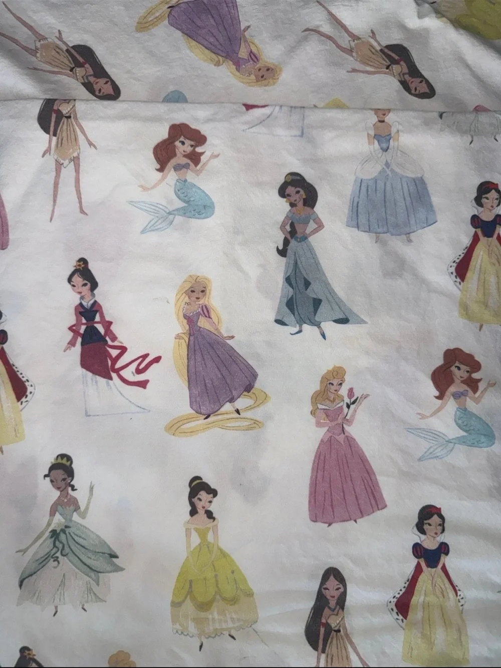 Pottery Barn Kids Disney Princess Twin Sheet